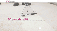 Desktop Screenshot of pk-reinigung.ch